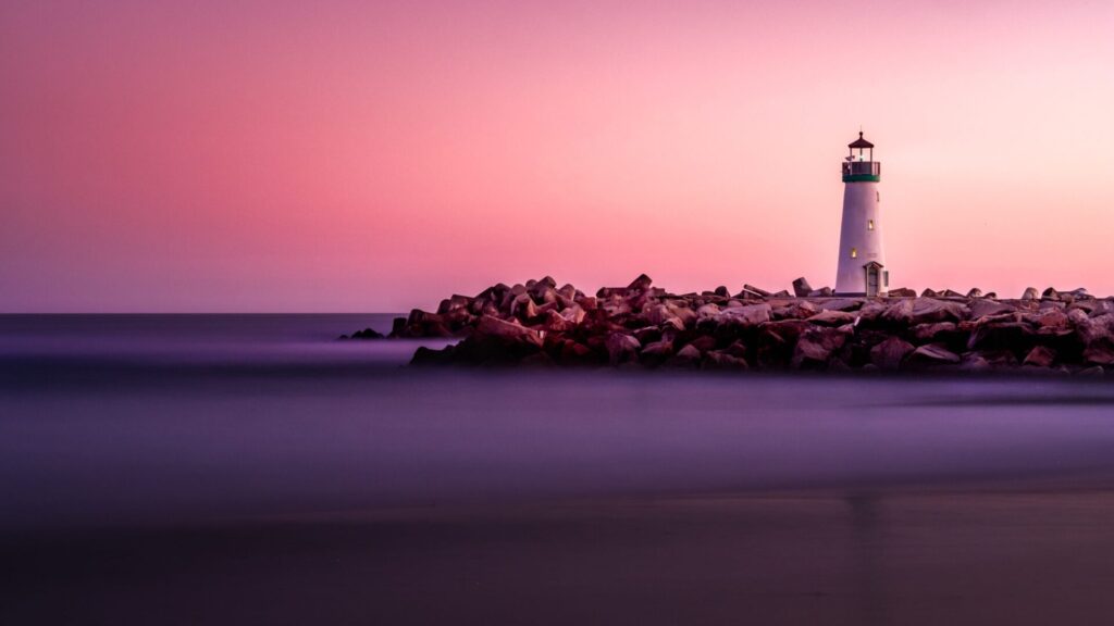 lighthouse symbolising new legislation that aims to protect families from domestic violence as they progress